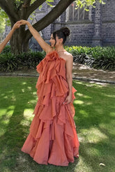 Chic Halter Neck Floral Applique Maxi Dress