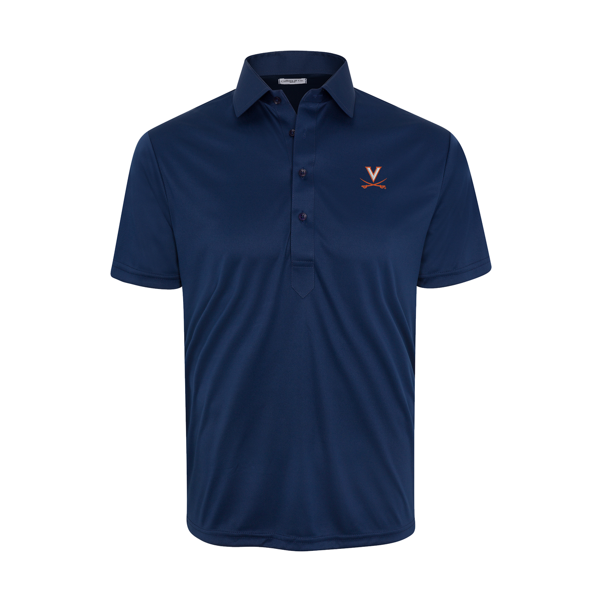 Virginia Semi-Spread Collar Polo Navy