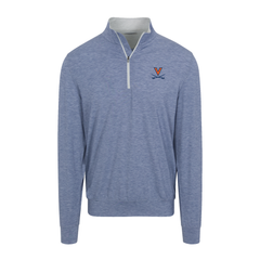 Virginia Velocity Performance Quarter Zip Dark Steel Blue