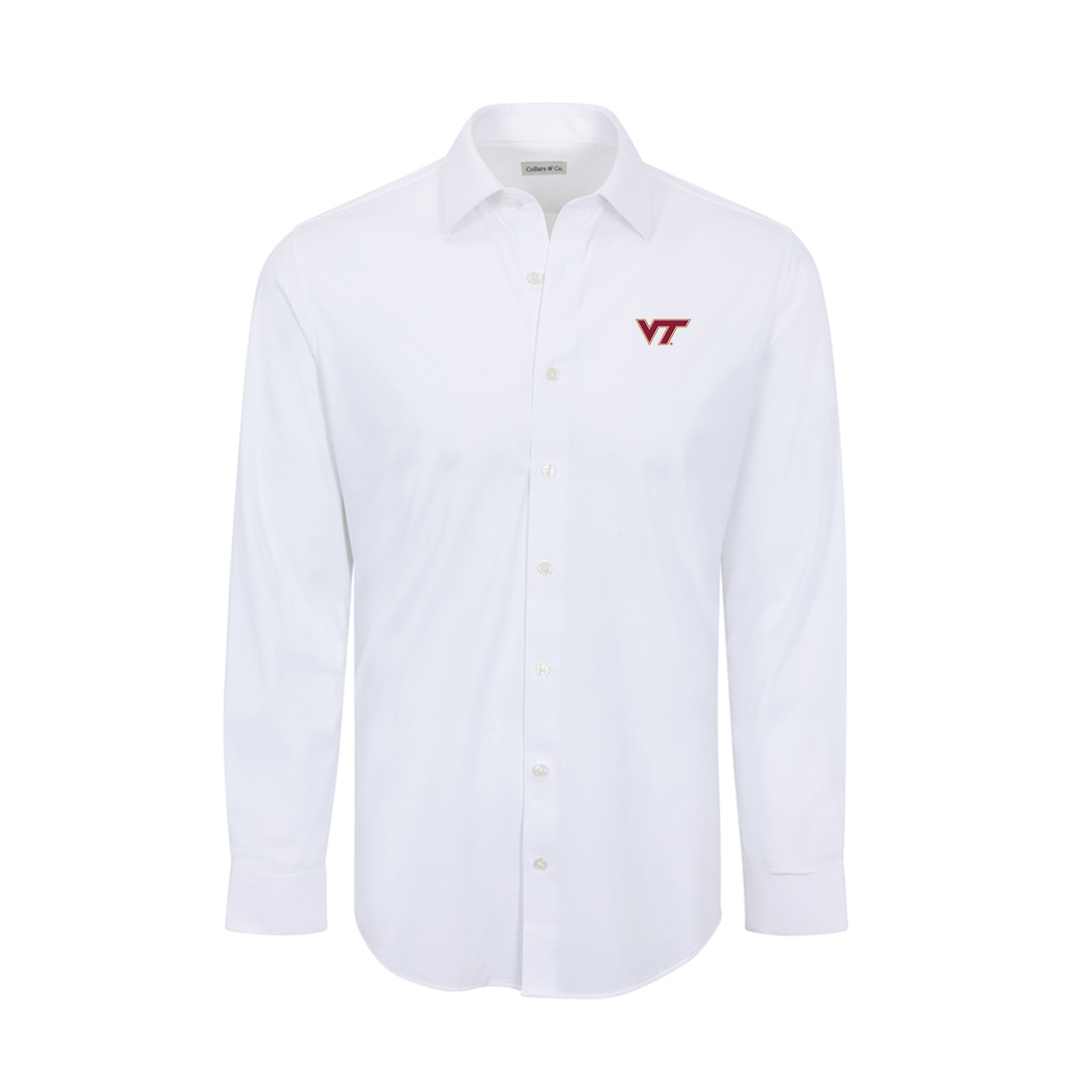 Virginia Tech Apex Performance Dress Shirt White
