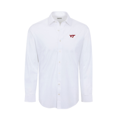 Virginia Tech Apex Performance Dress Shirt White