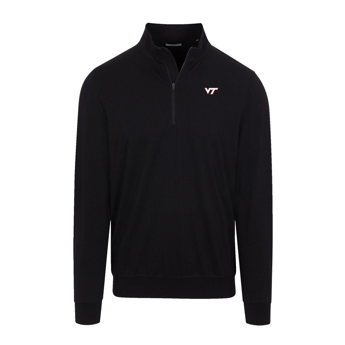 Virginia Tech Velocity Performance Quarter Zip Black